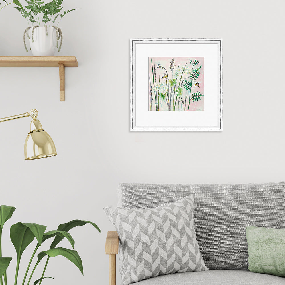 Product photograph of The Art Group Shyama Ruffell Natural Flora Framed Art - 40x40cm from Olivia's.