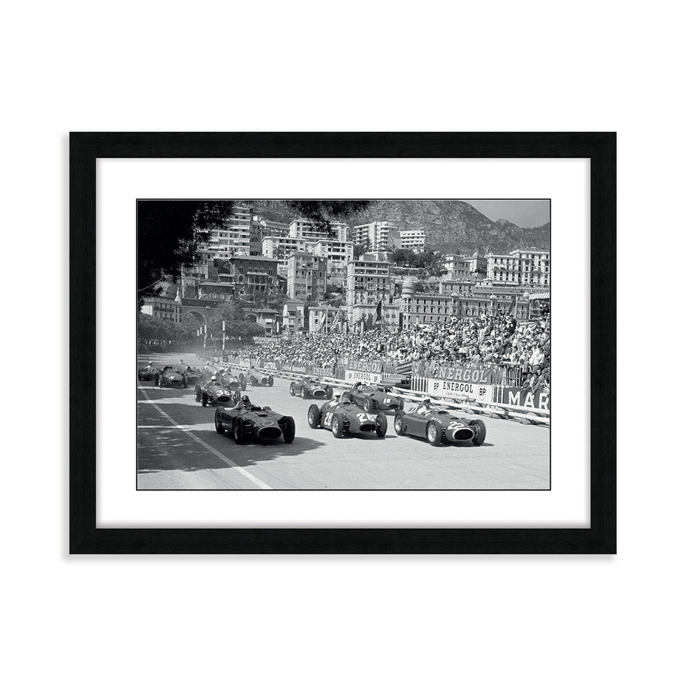 Product photograph of The Art Group Time Life Grand Prix De Monaco 1956 Framed Art - 60x80cm from Olivia's