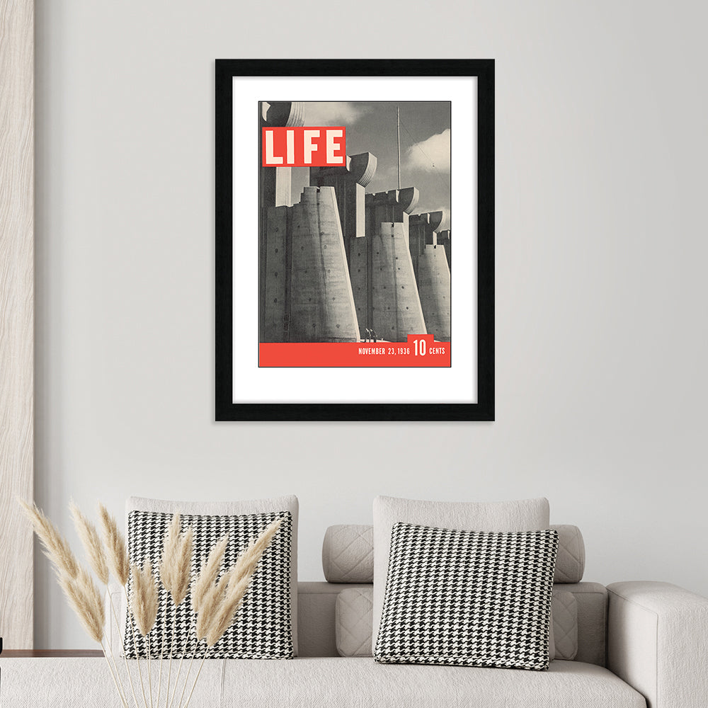 Product photograph of The Art Group Time Life Life Cover - Issue No 1 Framed Art - 60x80cm from Olivia's.