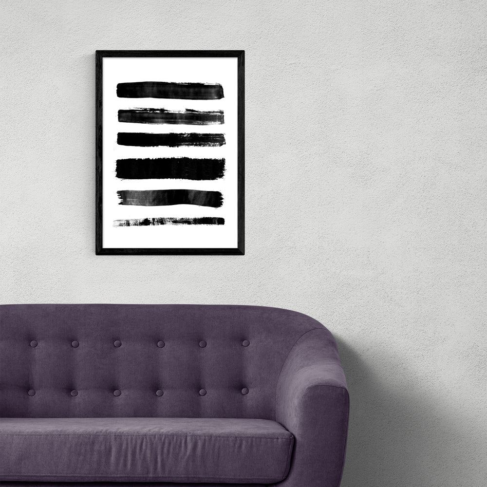 Product photograph of Brushes By Rafael Farias - A3 Black Framed Art Print from Olivia's.