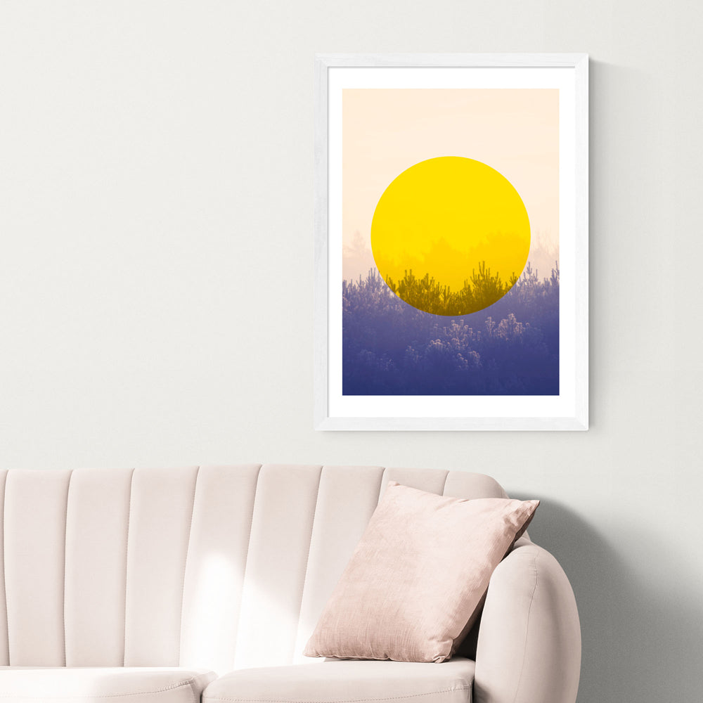 Product photograph of Sun Is Up By Rafael Farias - A2 White Framed Art Print from Olivia's