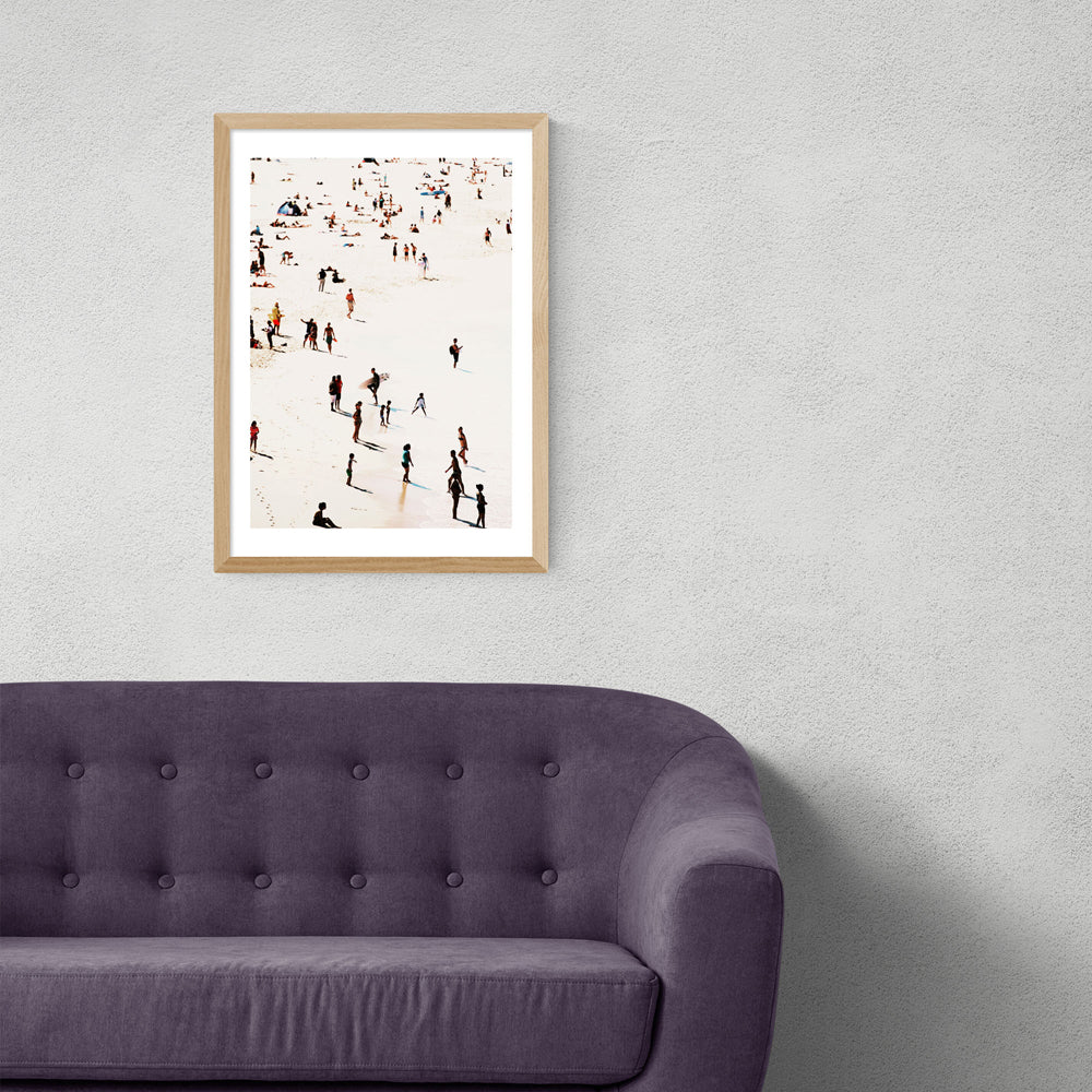 Product photograph of Beach Life By Rafael Farias - A3 Oak Framed Art Print from Olivia's.