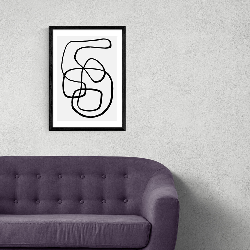 Product photograph of Wanderdraw Iv By Rafael Farias - A3 Black Framed Art Print from Olivia's