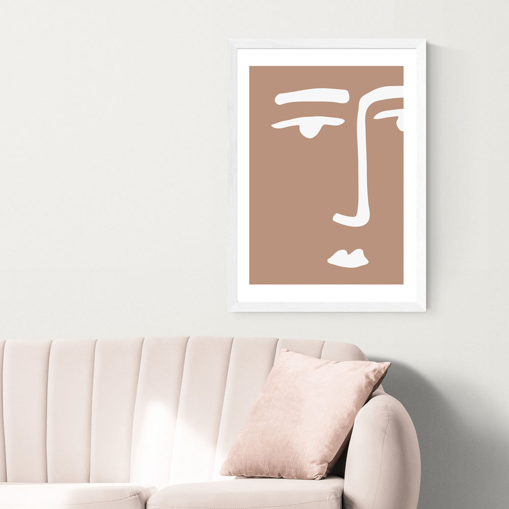 Product photograph of Moody By Rafael Farias - A2 White Framed Art Print from Olivia's.