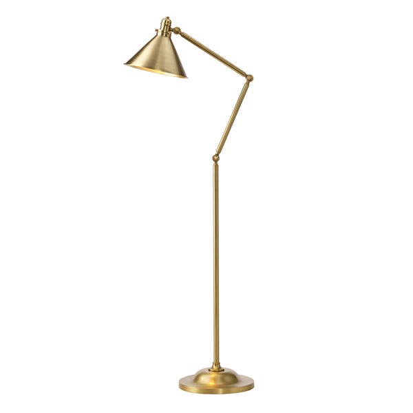 Product photograph of Elstead Provence 1 Light Floor Lamp Aged Brass from Olivia's