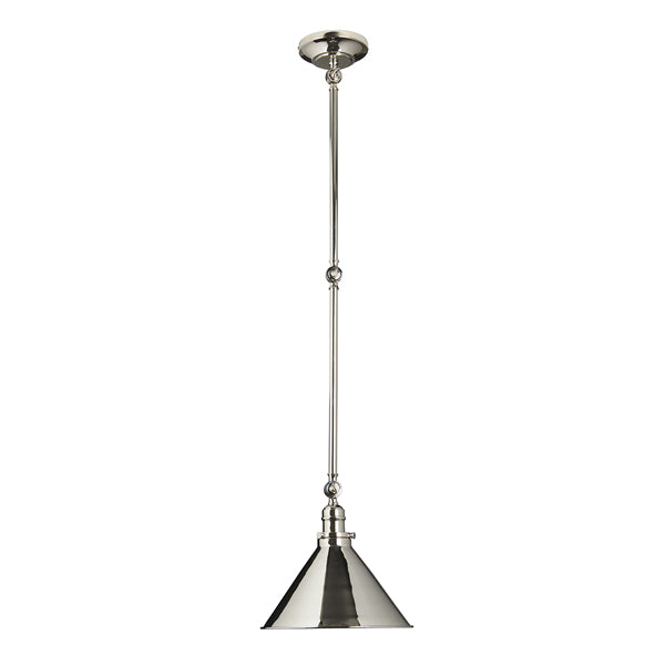 Product photograph of Elstead Provence 1 Light Wall Light Polished Nickel from Olivia's