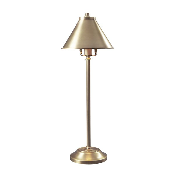 Product photograph of Elstead Provence Stick 1 Light Table Lamp Aged Brass from Olivia's