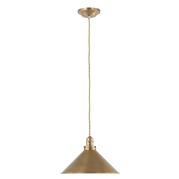 Product photograph of Elstead Provence 1 Light Pendant Aged Brass from Olivia's