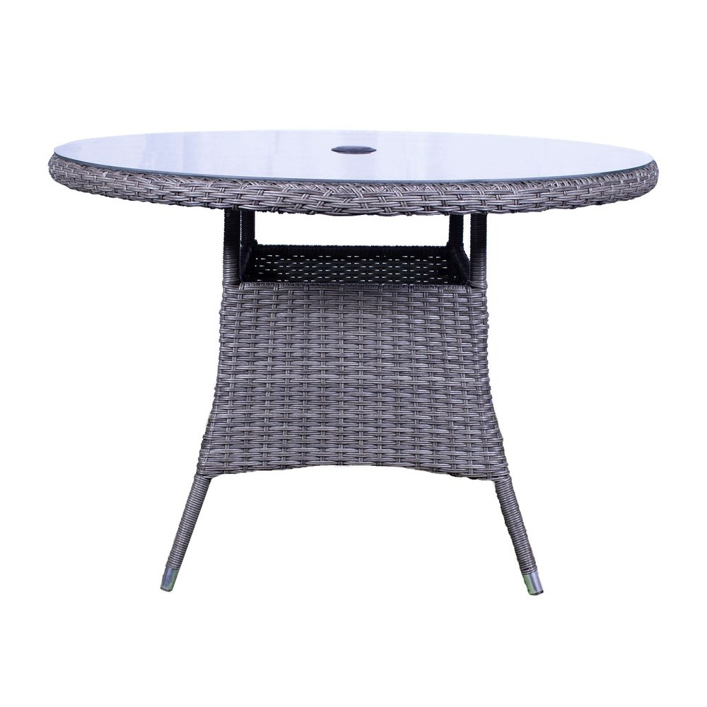 Product photograph of Olivia S 6 Seater Round Deluxe Outdoor Dining Set from Olivia's.