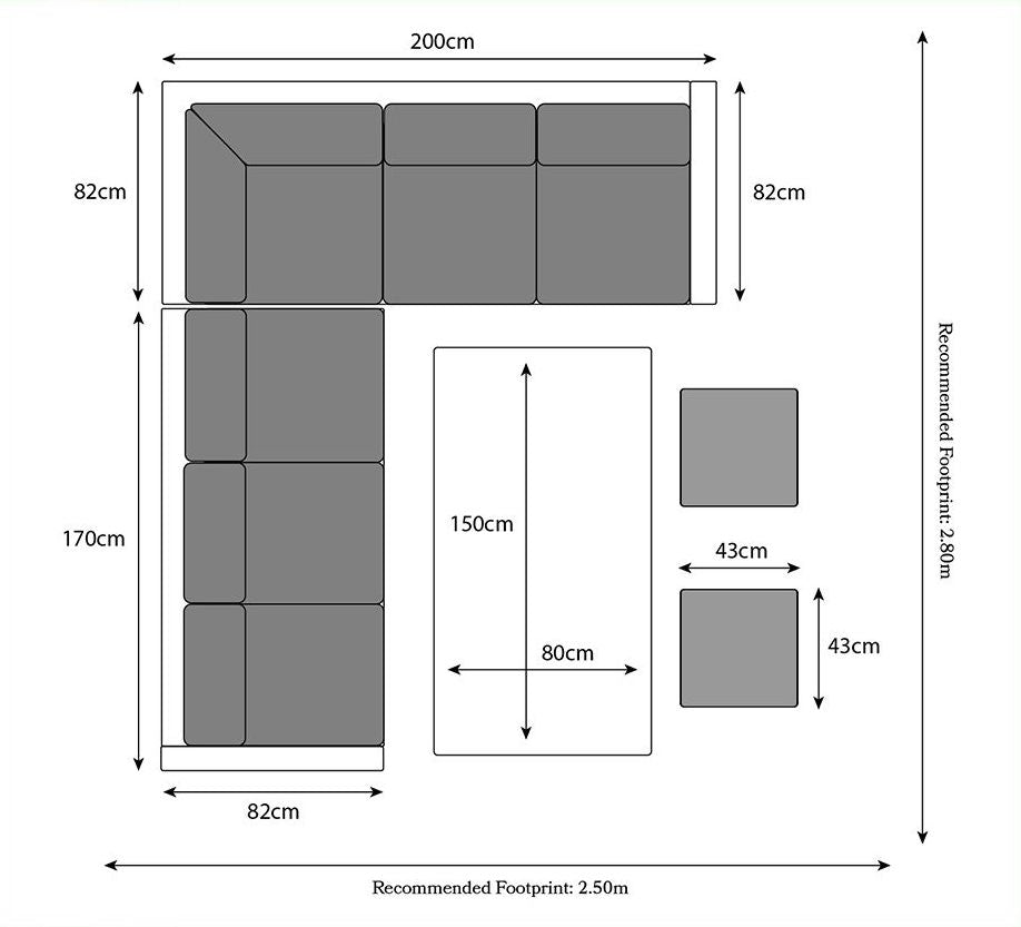 Product photograph of Olivia S 8 Seater Corner Deluxe Outdoor Dining Set from Olivia's.