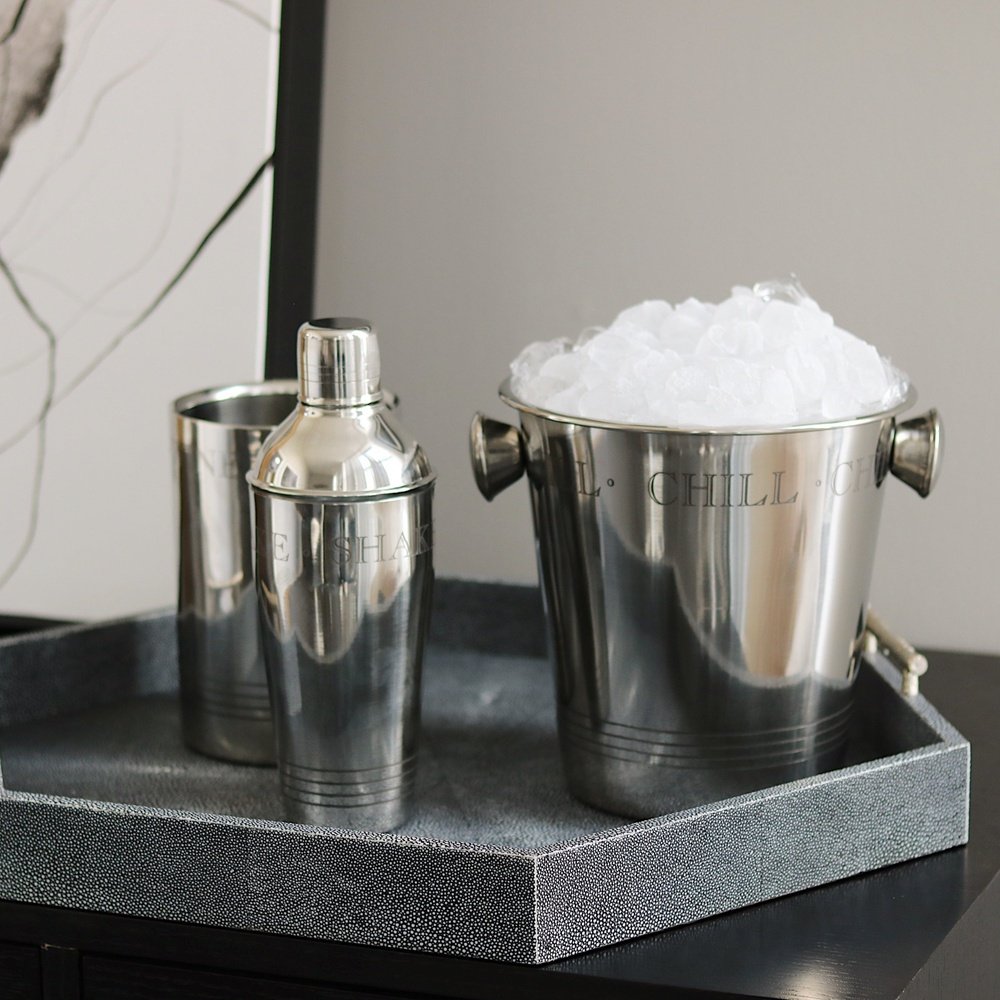 Product photograph of Olivia S Chill Wine Cooler Silver from Olivia's.