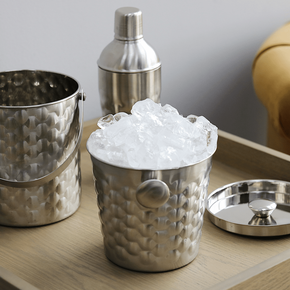 Product photograph of Olivia S Textured Wine Cooler Silver from Olivia's.