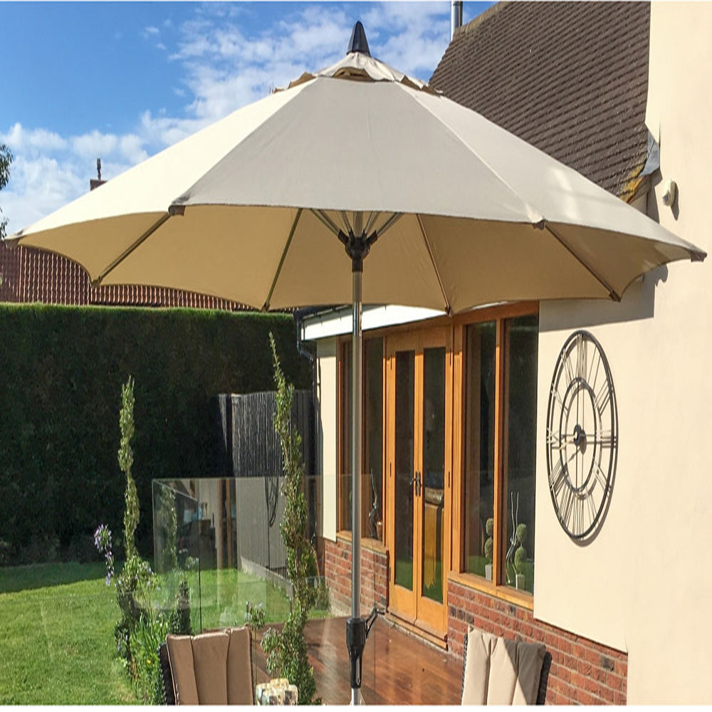 Product photograph of Maze Parasol Round Parasol Beige Large from Olivia's