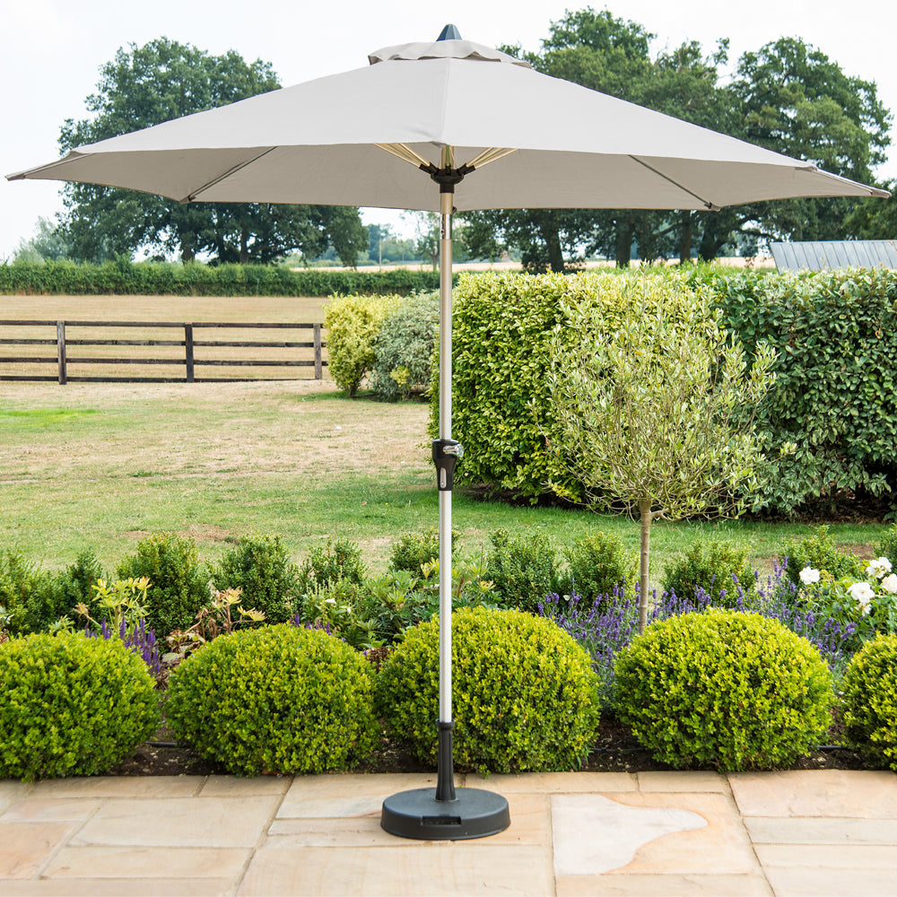 Product photograph of Maze Parasol Round Parasol Grey Medium from Olivia's