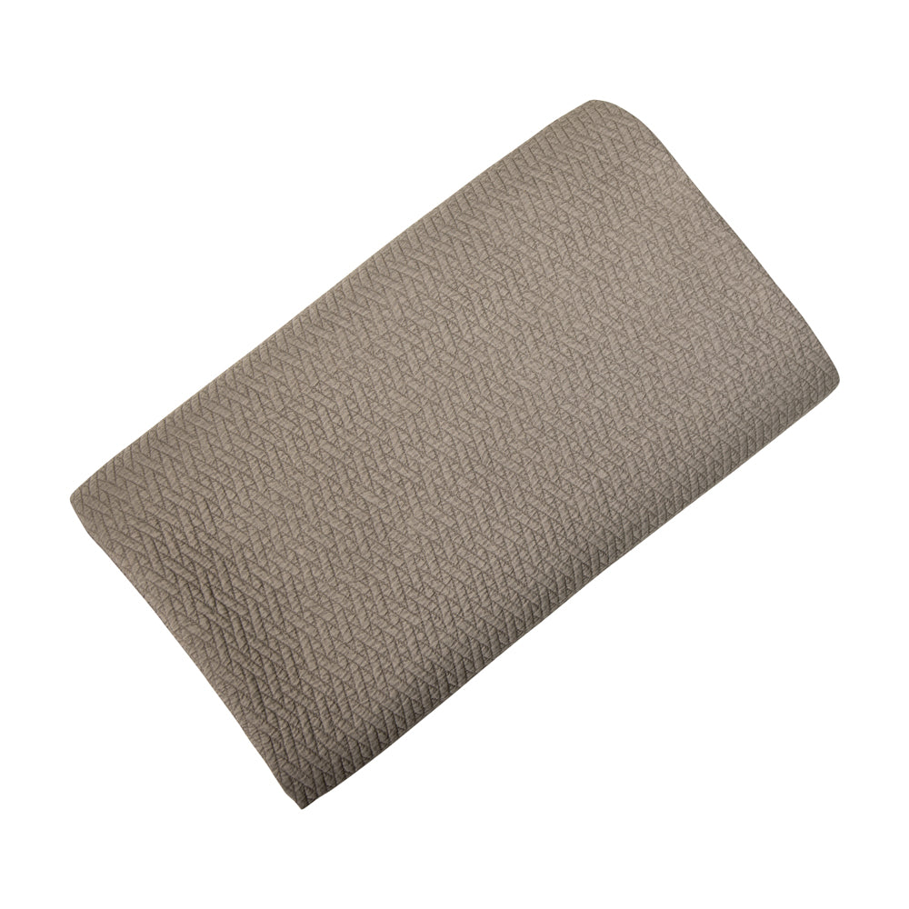 Product photograph of Malini Henderson Washed Quilt In Taupe from Olivia's