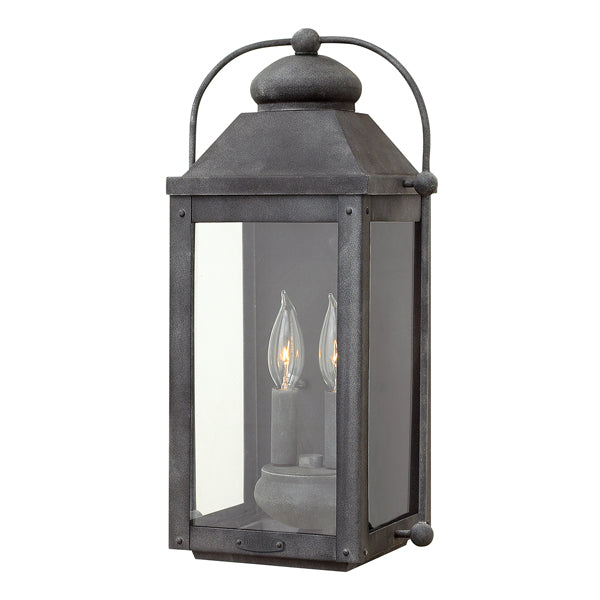 Quintessentiale Anchorage 2 Light Lantern Aged Zinc