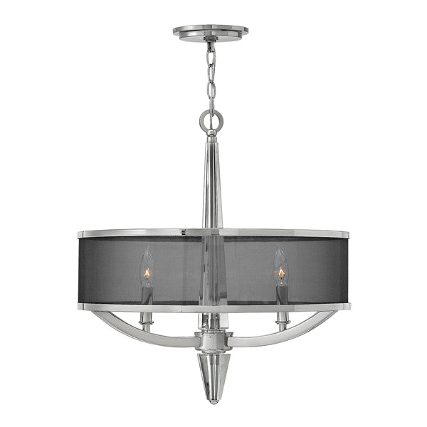 Product photograph of Quintessentiale Ascher Polished Nickel Pendant from Olivia's