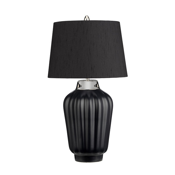 Product photograph of Quintessentiale Bexley Black And Polished Nickel Table Lamp from Olivia's