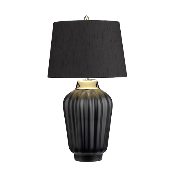 Product photograph of Quintessentiale Bexley Black And Polished Nickel Table Lamp from Olivia's.