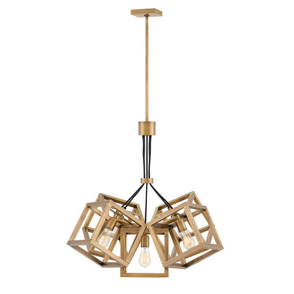 Quintessentiale Ensemble Brushed Bronze 5 Light Pendant