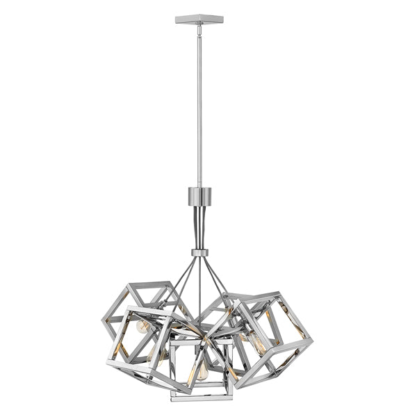 Product photograph of Quintessentiale Ensemble Polished Nickel 5 Light Pendant from Olivia's