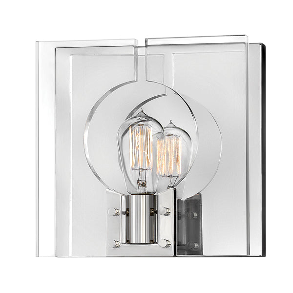 Quintessentiale Ludlow Polished Nickel And Clear Acrylic Wall Light