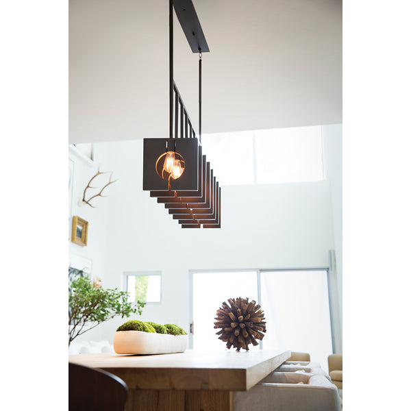 Product photograph of Quintessentiale Ludlow Brushed Graphite 8 Light Pendant from Olivia's.