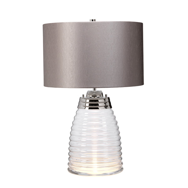 Product photograph of Quintessentiale Milne Grey Table Lamp from Olivia's