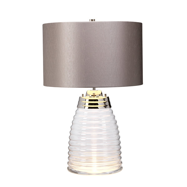 Product photograph of Quintessentiale Milne Grey Table Lamp from Olivia's.