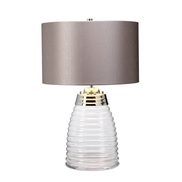 Product photograph of Quintessentiale Milne Grey Table Lamp from Olivia's.