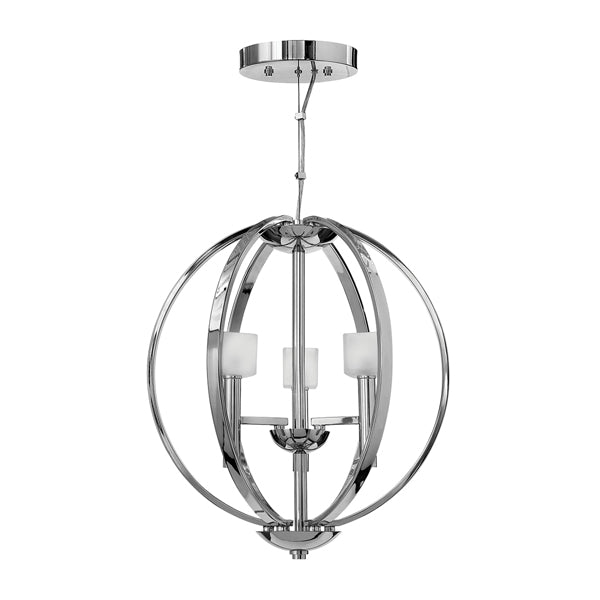 Quintessentiale Mondo Polished Chrome 3 Light Pendant