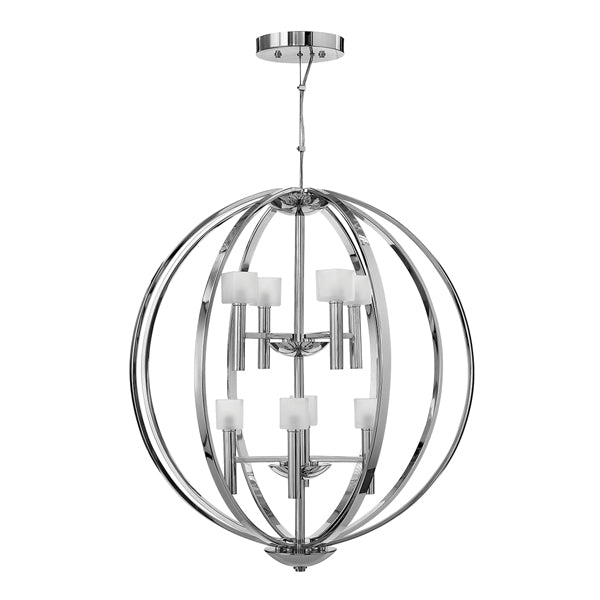 Product photograph of Quintessentiale Mondo Polished Chrome 8 Light Pendant from Olivia's