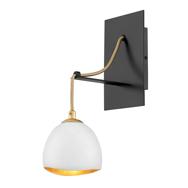 Product photograph of Quintessentiale Nula Shell White And Luxe Gold Wall Light from Olivia's