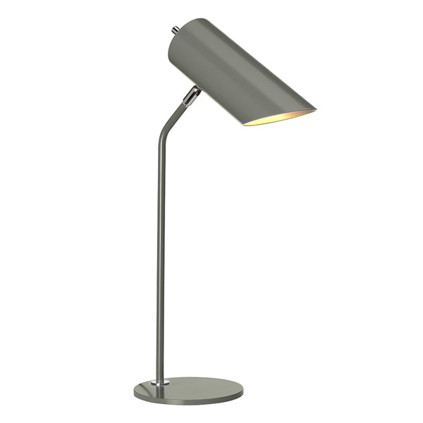 Product photograph of Elstead Table Lamp Quinto 1 Floor Lamp Light Dark Grey Polished Nickel from Olivia's
