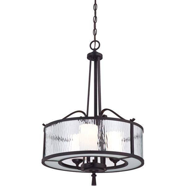 Product photograph of Elstead Adonis 3 Light Pendant Dark Cherry from Olivia's.