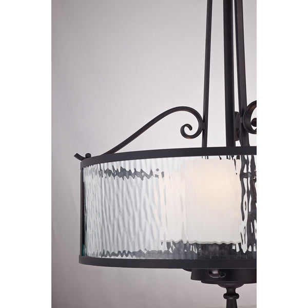 Product photograph of Elstead Adonis 3 Light Pendant Dark Cherry from Olivia's.
