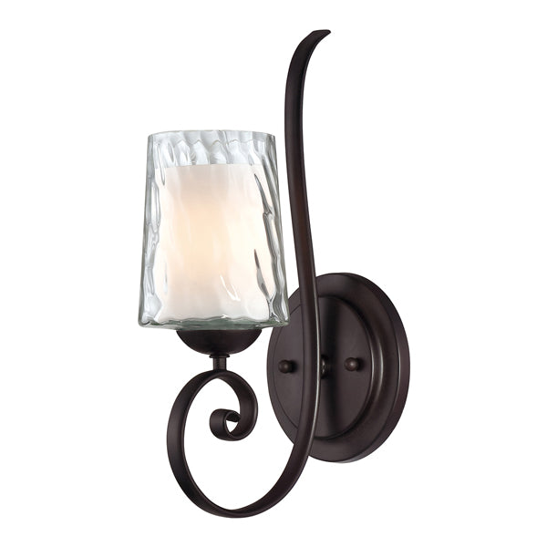 Elstead Adonis 1 Light Wall Light Dark Cherry