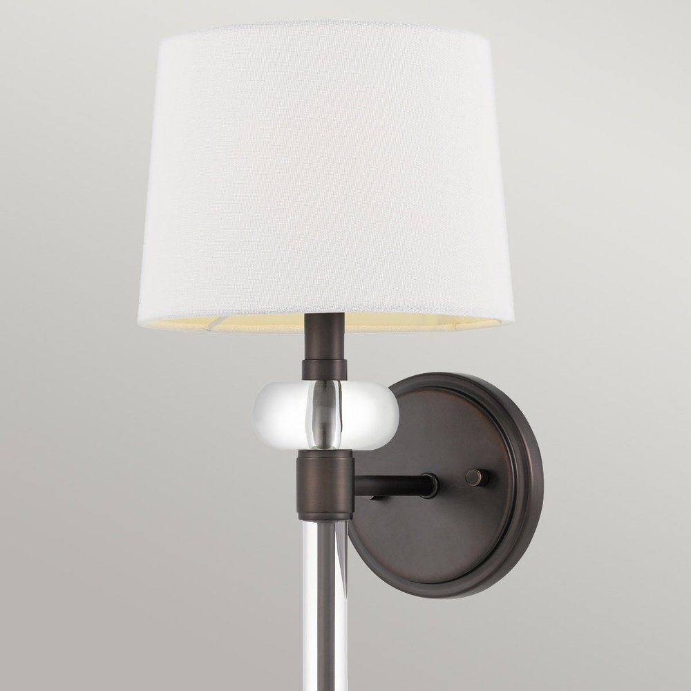 Product photograph of Quoizel Barbour 1 Light Wall Light In Harbor Bronze from Olivia's.