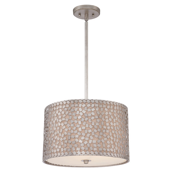 Elstead Confetti 3 Light Pendant Old Silver