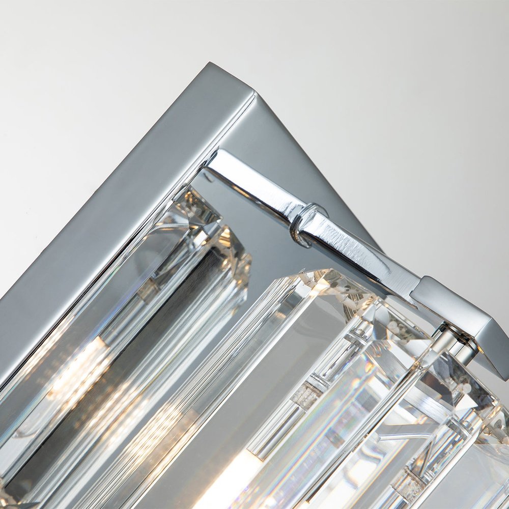 Product photograph of Quoizel Divine 1 Light Wall Light In Chrome from Olivia's.