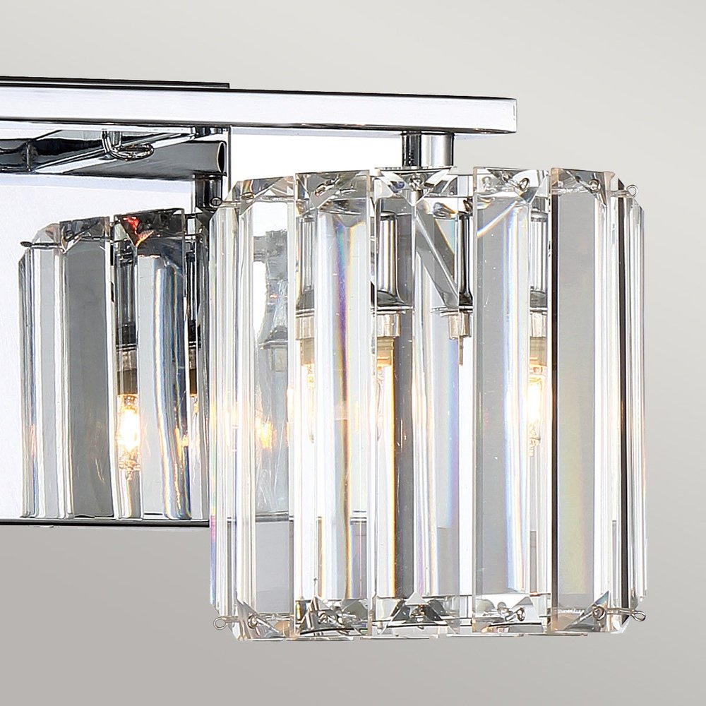Product photograph of Quoizel Divine 2 Light Wall Light In Chrome from Olivia's.