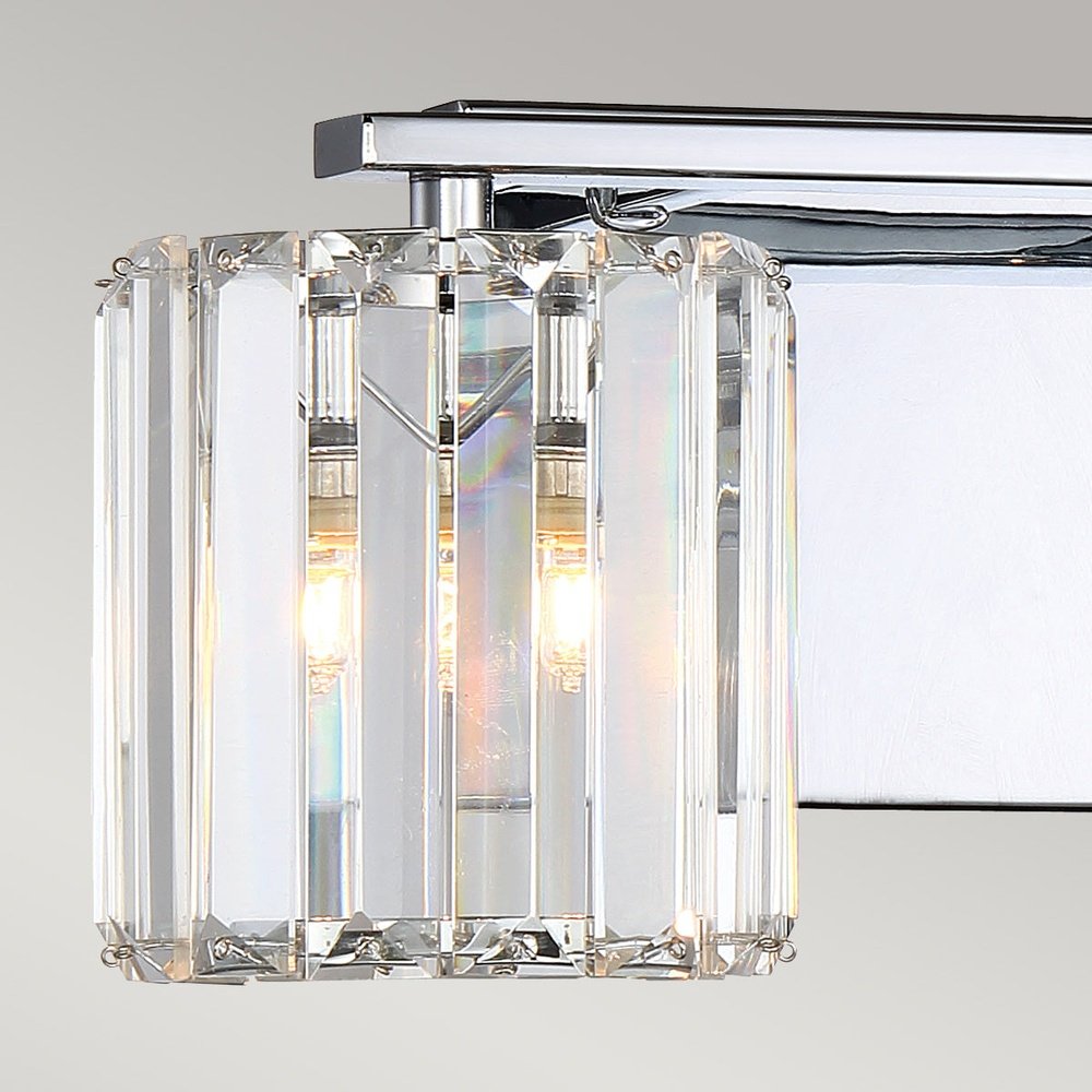 Product photograph of Quoizel Divine 2 Light Wall Light In Chrome from Olivia's.