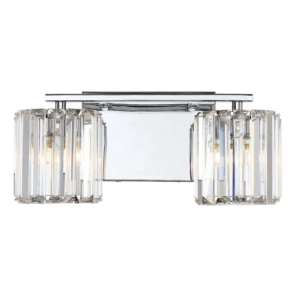 Product photograph of Quoizel Divine 2 Light Wall Light In Chrome from Olivia's