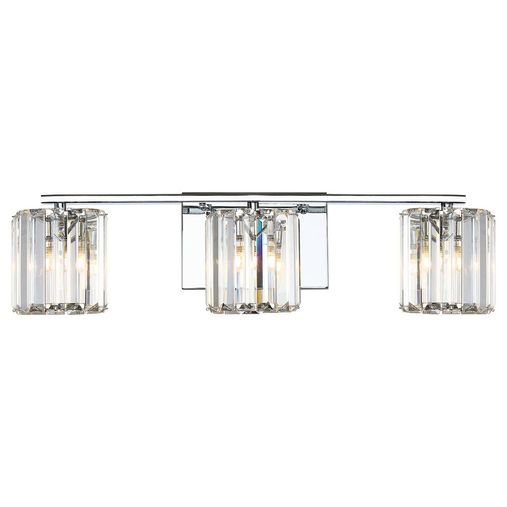 Product photograph of Quoizel Divine 3 Light Wall Light In Chrome from Olivia's