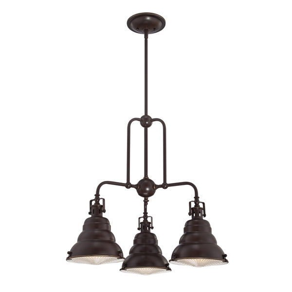 Product photograph of Elstead Eastvale 3 Light Chandelier Palladian Bronze from Olivia's