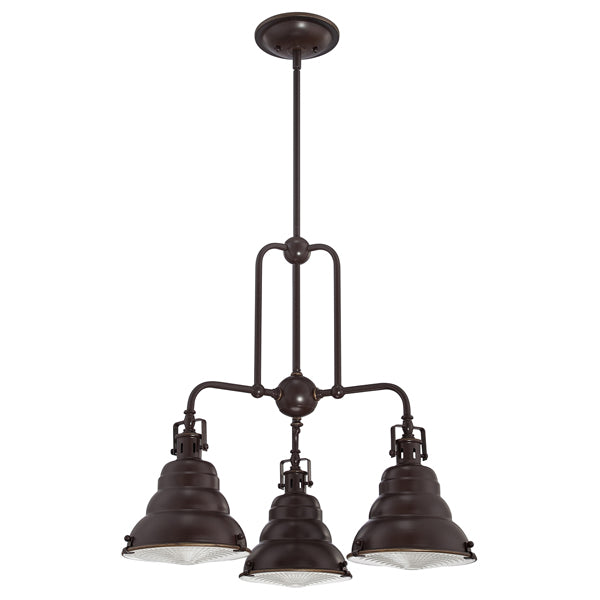 Product photograph of Elstead Eastvale 3 Light Chandelier Palladian Bronze from Olivia's.