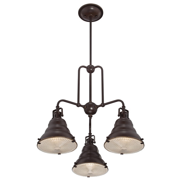 Product photograph of Elstead Eastvale 3 Light Chandelier Palladian Bronze from Olivia's.