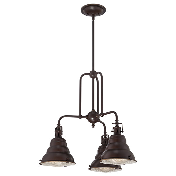 Product photograph of Elstead Eastvale 3 Light Chandelier Palladian Bronze from Olivia's.