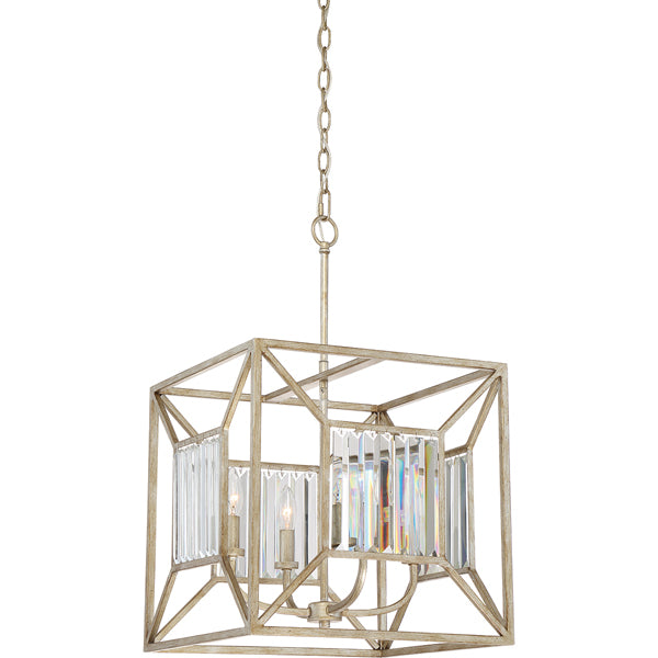 Product photograph of Elstead Lakeside 4 Light Pendant Vintage Gold Style B from Olivia's