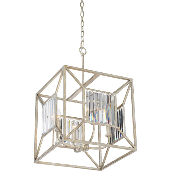 Product photograph of Elstead Lakeside 4 Light Pendant Vintage Gold Style B from Olivia's.